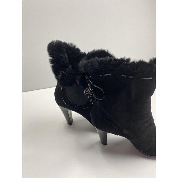 fabi femme womens heel boots black Brand New Size 37 1/2 Made In Italy - Picture 2 of 8